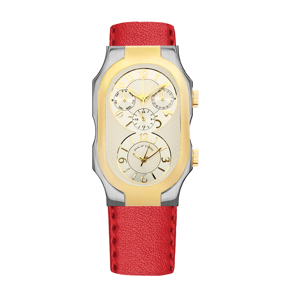 Philip Stein Signature Oversized Multifunction Steel & Black