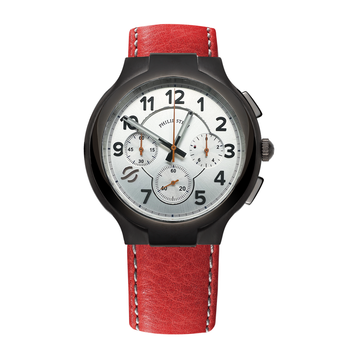 Philip Stein Classic Round Chronograph - Model 45B-SCRWO-CSTR display picture 3