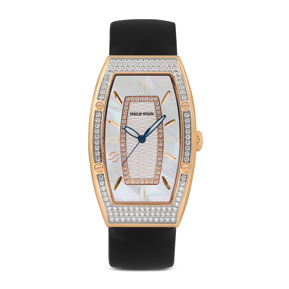Philip Stein Evolution Mini Rose Gold Plated Pave Diamond Model 84DPRGP DMOPRG NRBD