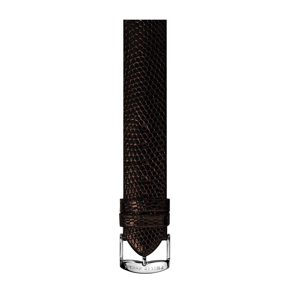 Brown Calf Lizard Print Strap - Model 1-CZBR