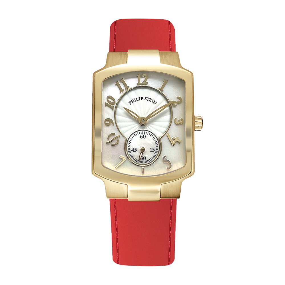 Philip Stein Classic Square Watch - Model 21GP-FW-RSTR