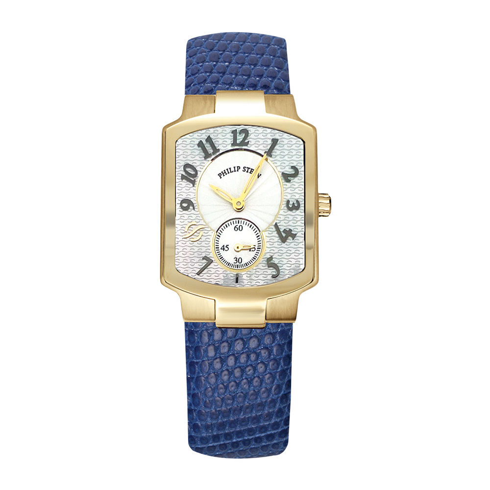 Philip Stein Classic Square Watch - Model 21GP-FGMOP-CZDBL