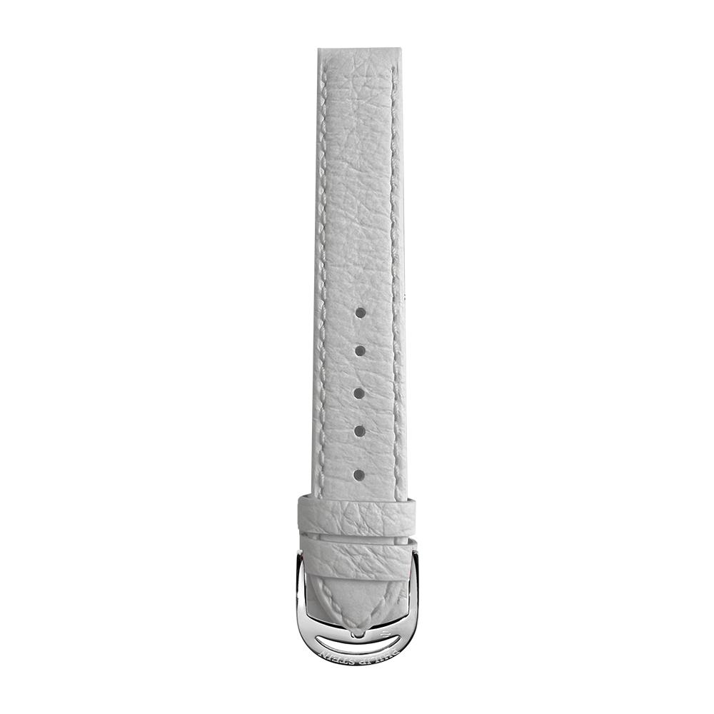 White Calf Stitch Leather Strap - Model 11-CSTW