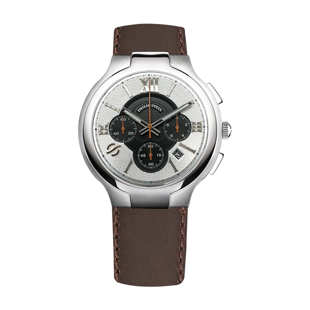 Classic Round Chronograph - Model 45-CRBKSILO-CSCH