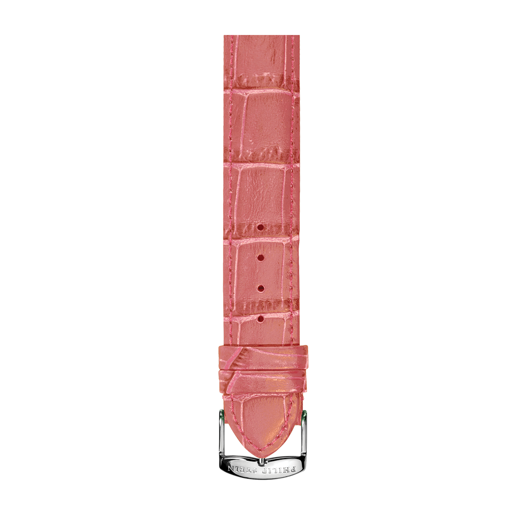 Rose Calf Stitch Alligator Print Shiny Strap - Model 1-CSTAROS