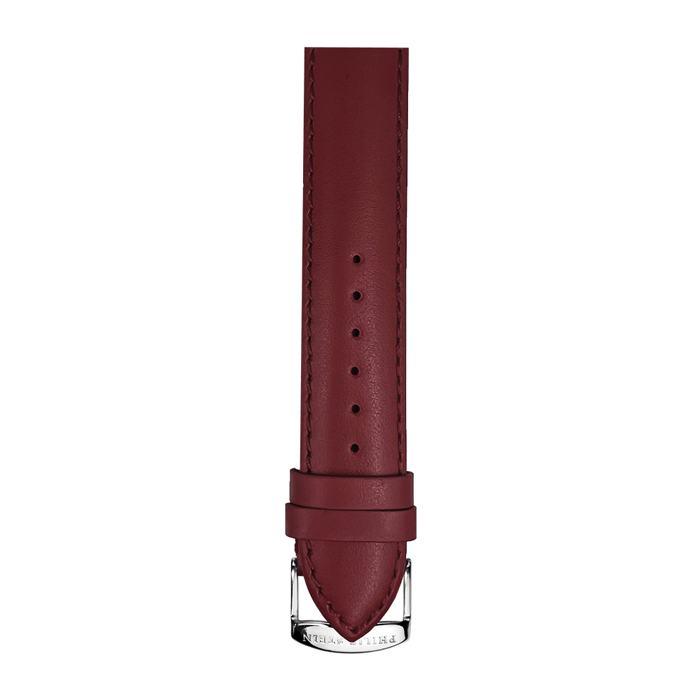 Burgundy Calf Stich Strap - Model 1-CSTBG - Philip Stein Strap
