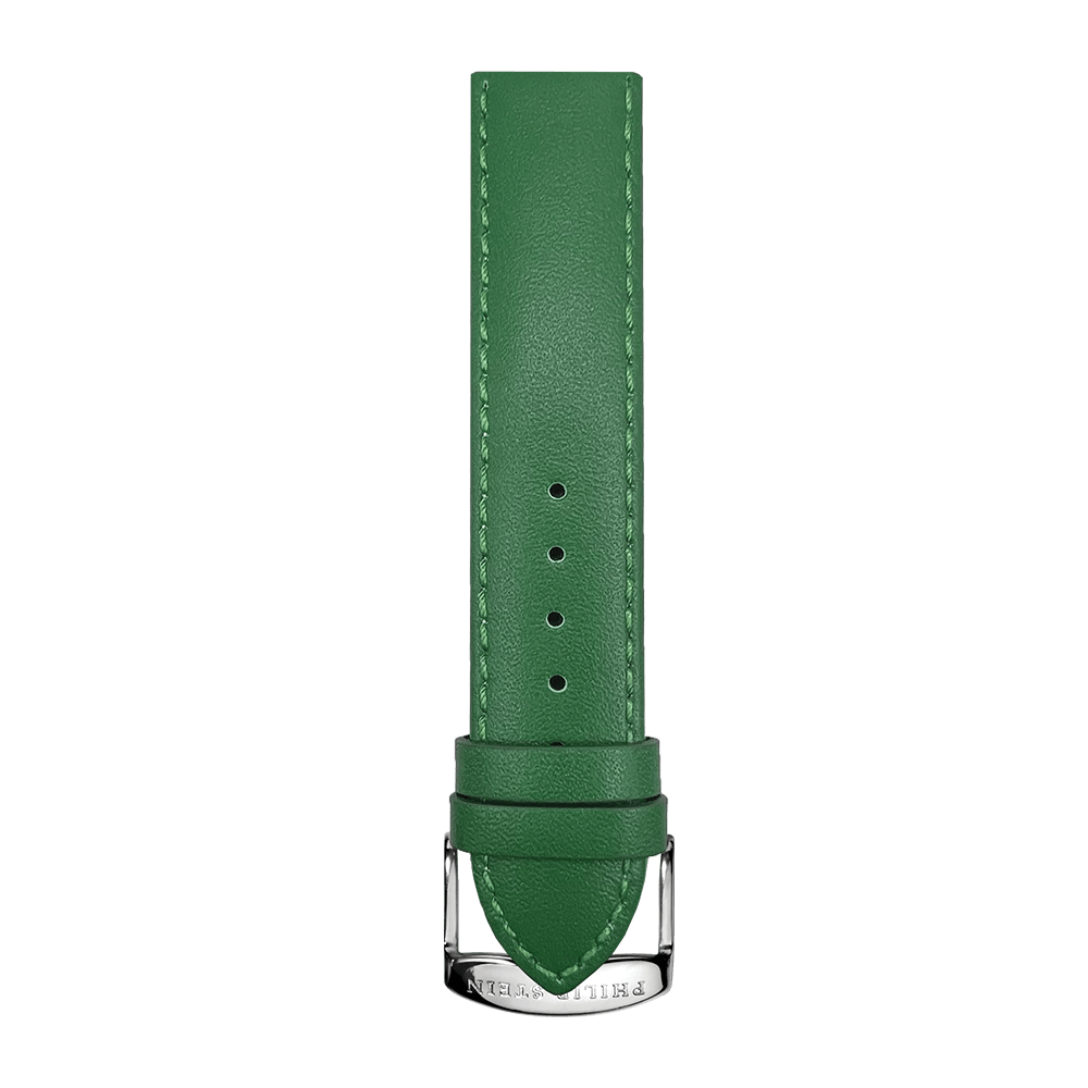 Forest Green Calf Stich Strap - Model 1-CSTFGR - Philip Stein Strap