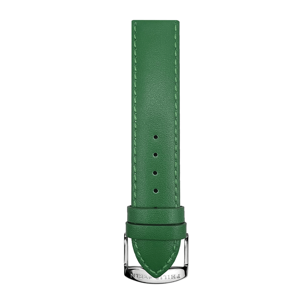 Philip Stein Forest Green Calf Stitch Strap Model 1 CSTFGR