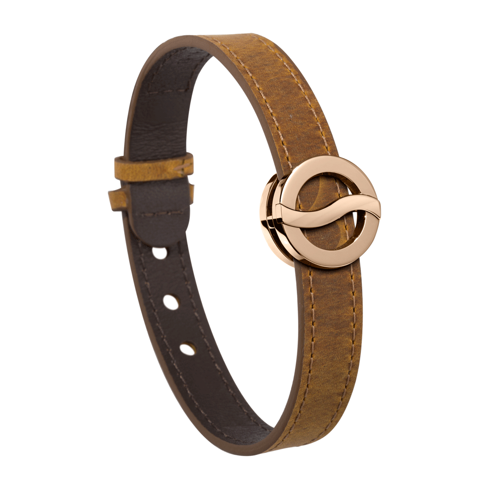 Horizon Bracelet-Large Rose Gold Plated Icon - Model 10L-BBRG-CAMSTXLRG - Philip Stein Bracelet