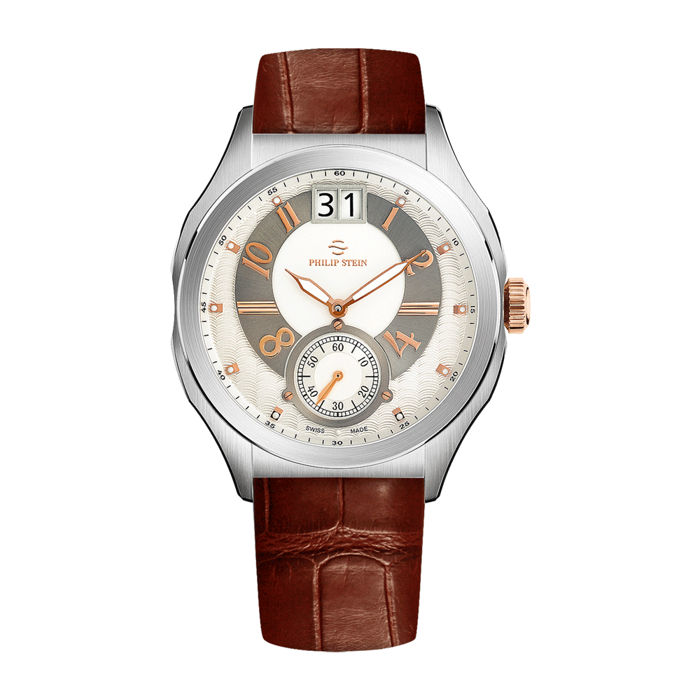 Prestige Round Large Automactic - Model 16-HRGW-ALBR - Philip Stein Watch
