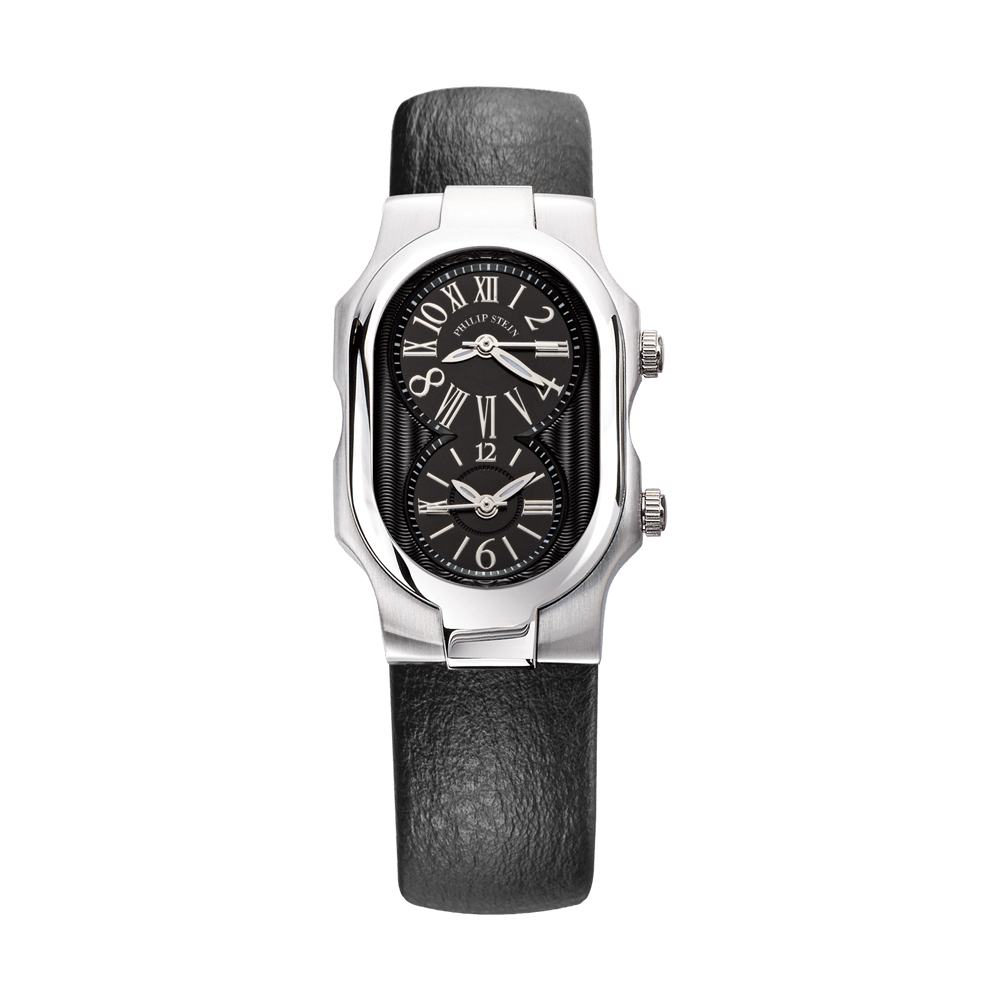 Philip Stein Silver Watch with Black Strap Philip Stein 200SDGCB Signature Grey Dial Men main image 2