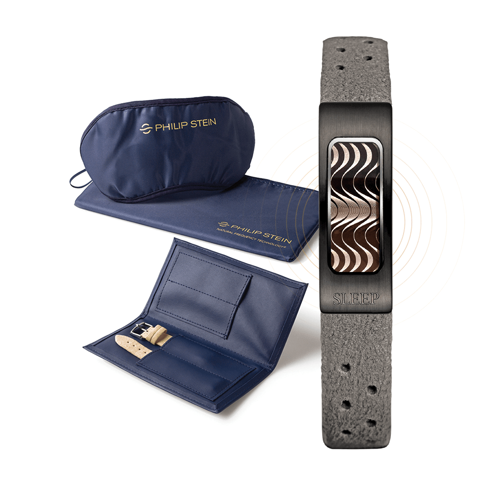 Slim Sleep Bracelet Kit Black-Plated Case Model - SLPWB-BR - Philip Stein Sleep Bracelet