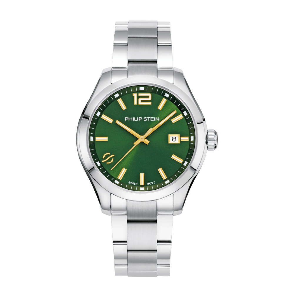 Philip Stein Traveler Men's Collection Swiss Ronda 515 42mm Green 