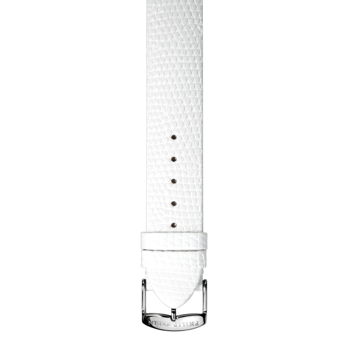 White Calf Lizard Print Strap - Model 2-CZW - Philip Stein Strap