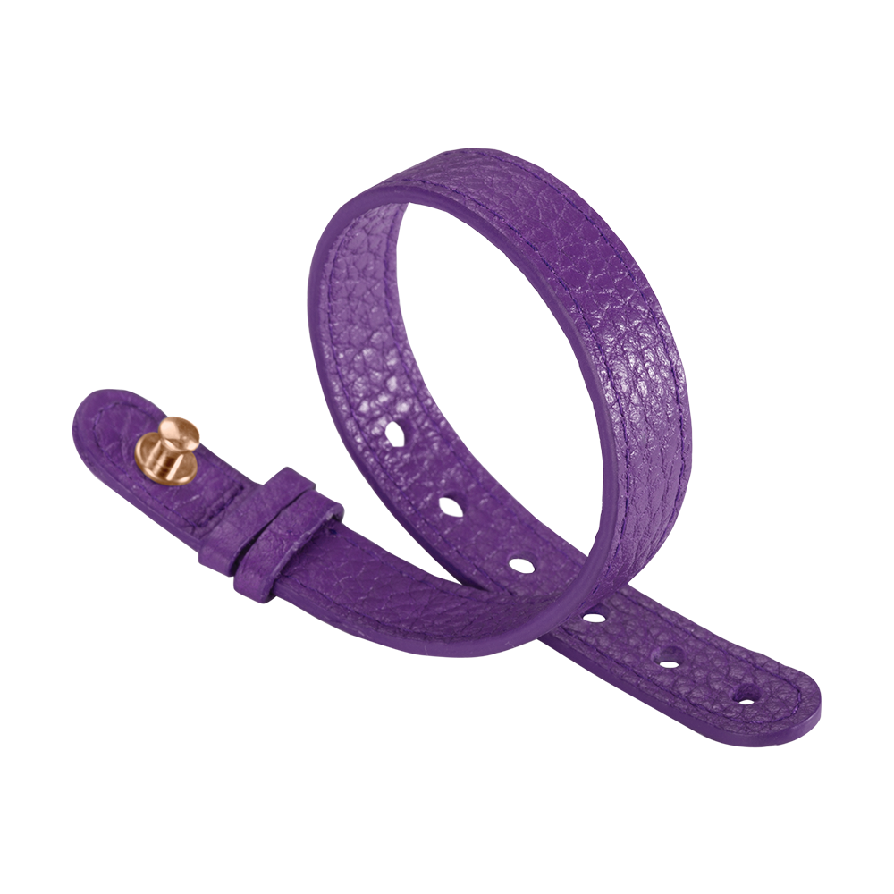 Purple Leather Strap - For Rose Gold Icon - Model 10-CPUSTRG