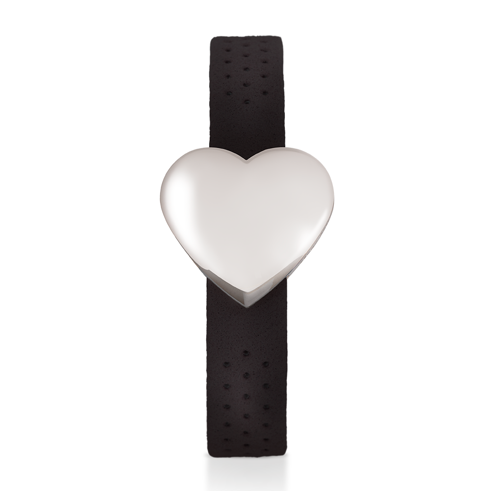 Philip Stein Kathy Ireland Cozy Love Steel/Black (Model SLPK-BR-MFBK)