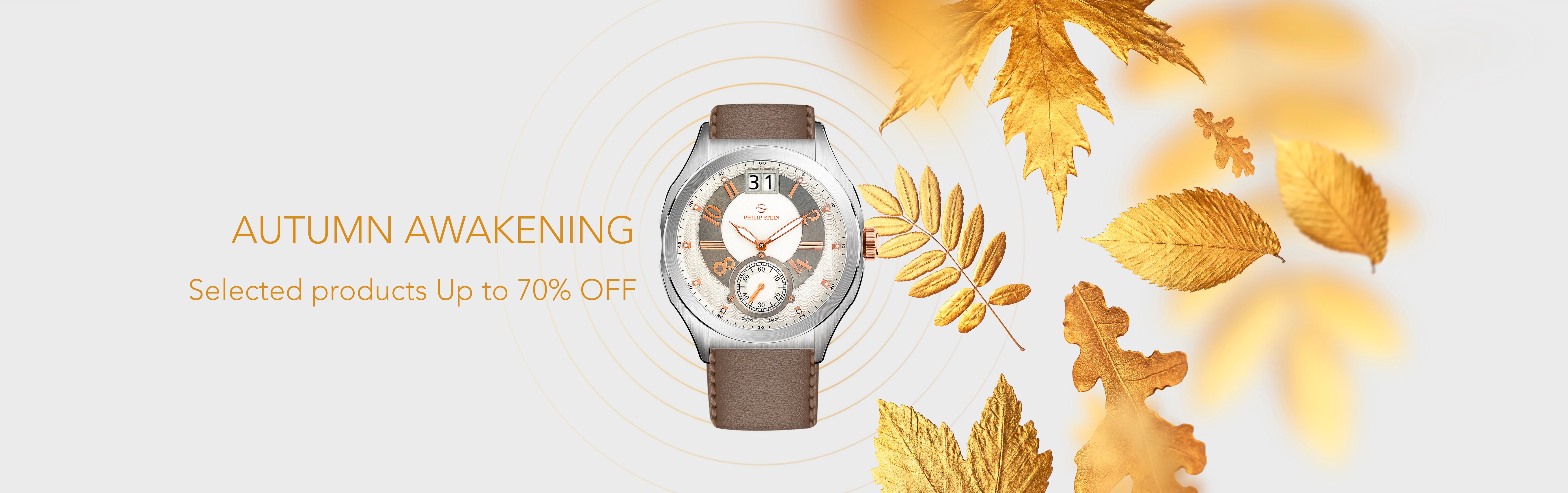 Autumn awakening selected products up to 70% off