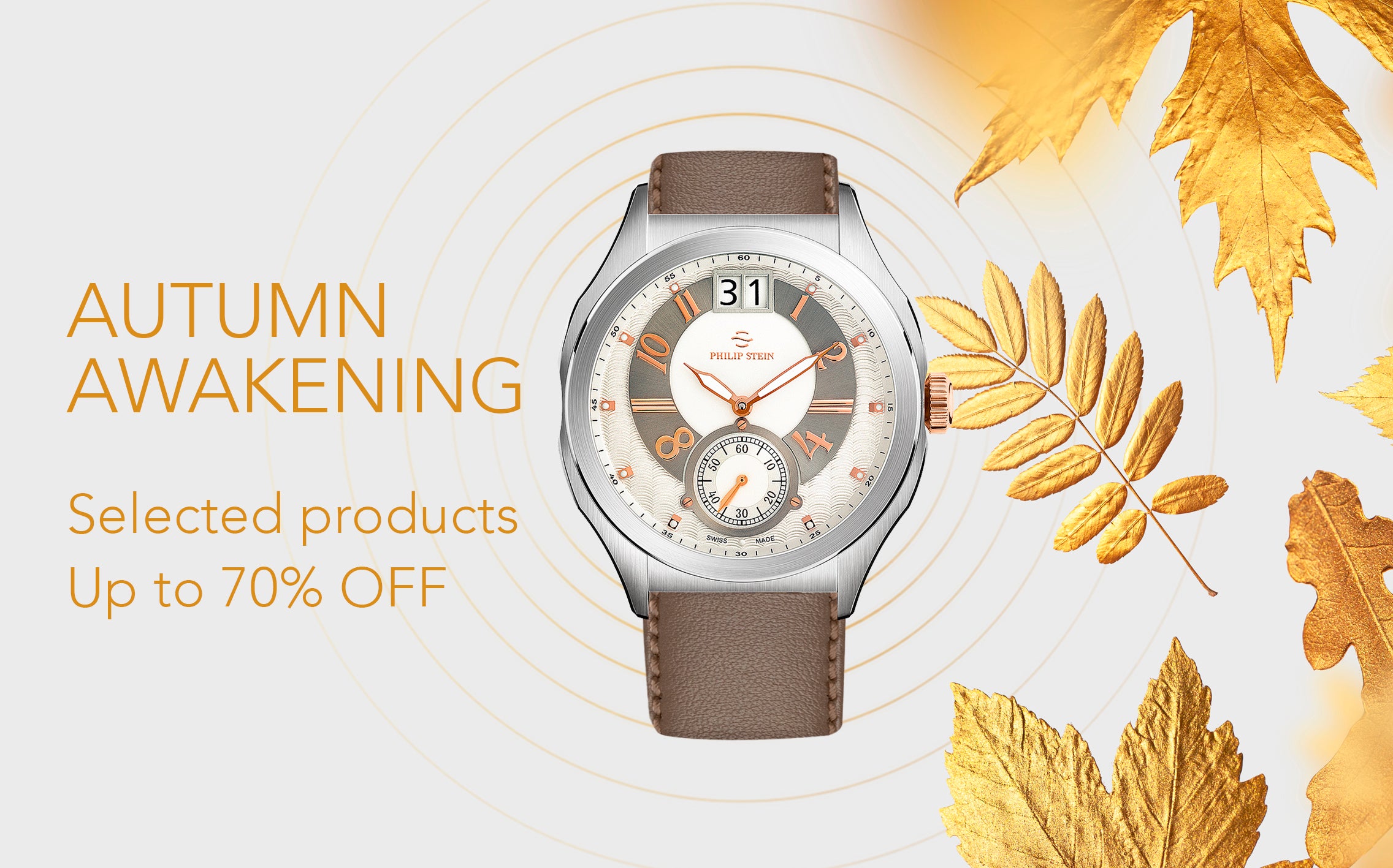 Autumn awakening selected products up to 70% off
