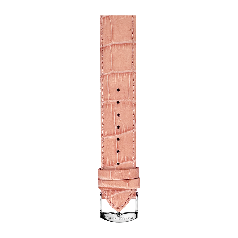 Light Rose Stitch Alligator Print Strap - Model 1-CSTALRO