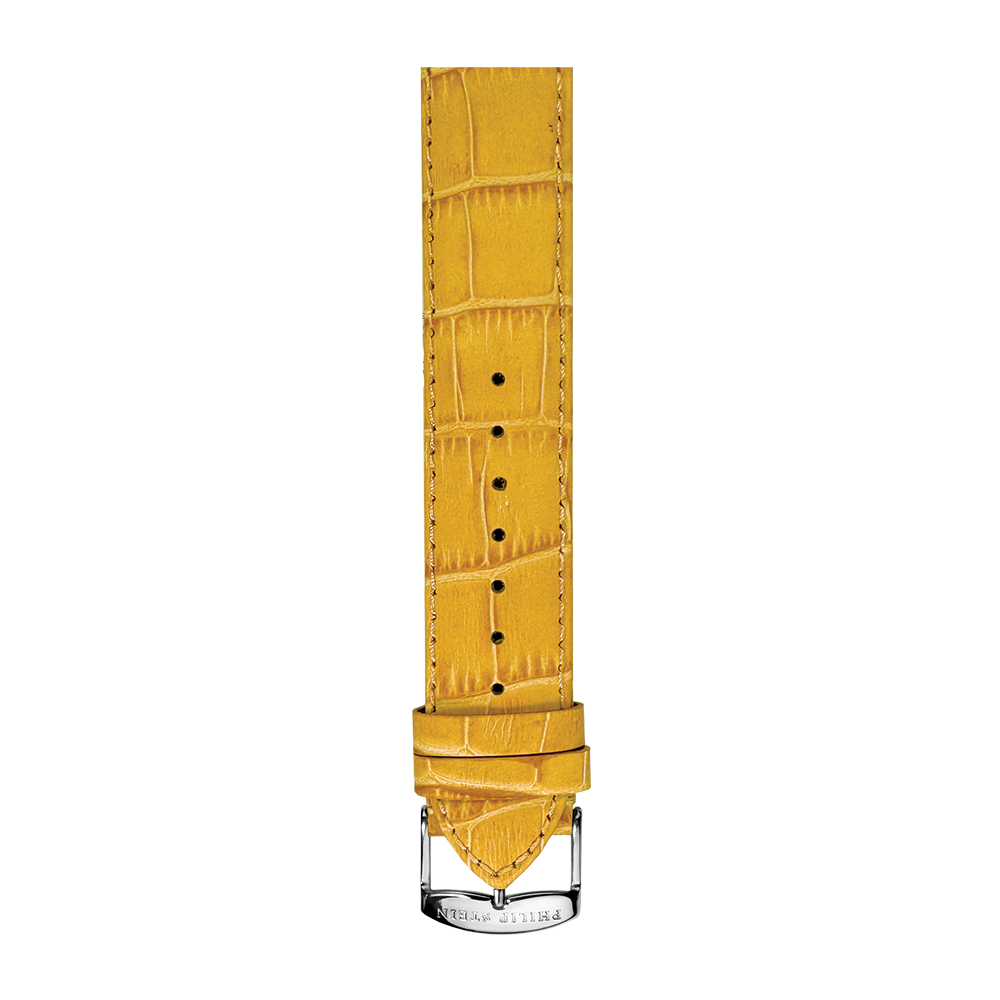 Mustard Stitch Alligator Print Strap - Model 1-CSTAMU