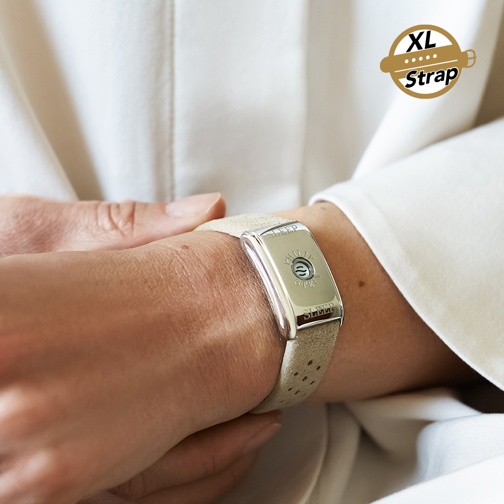 Classic Sleep Bracelet Kit - Steel Case, Camel XL Strap