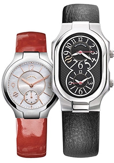 Two Natrual Frequency Watches with red and black straps