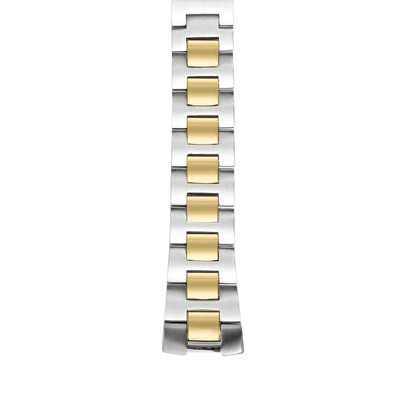3 Link Two Tone Yellow Gold & Steel Bracelet - Model 1-SS3TG - Philip Stein Strap