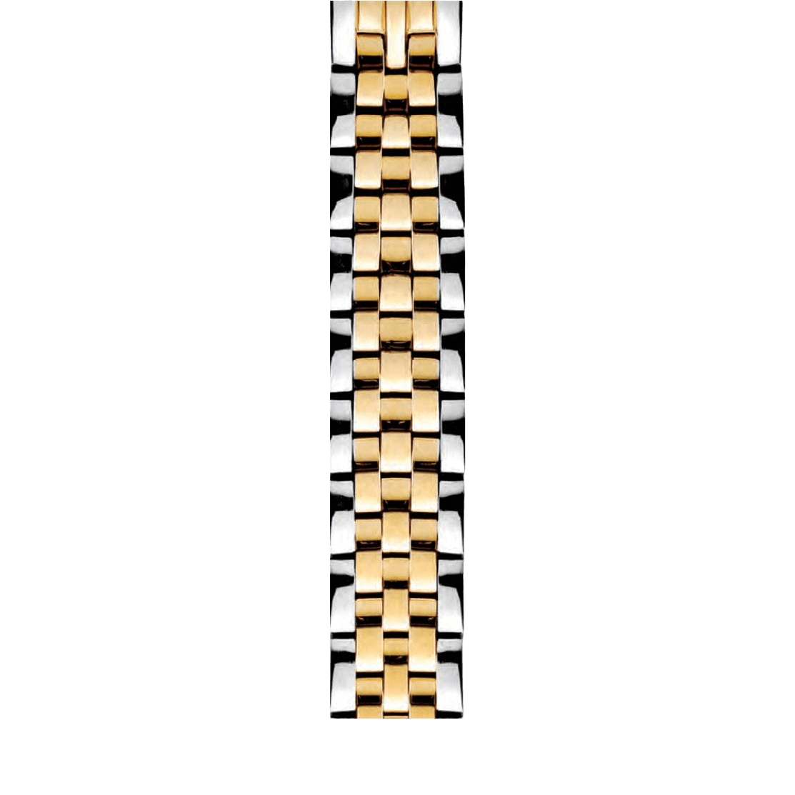 5 Link Two Tone Yellow Gold Plated & Steel Bracelet - Model 44-SS5TG - Philip Stein Strap