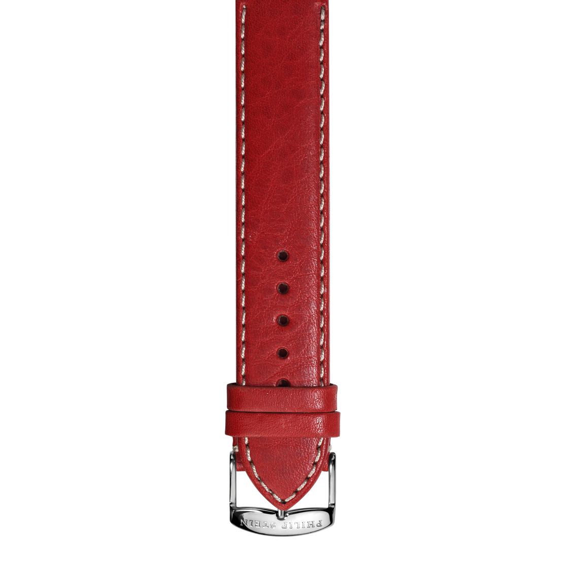 Red Leather Stitched Strap - Model 2-CSTR
