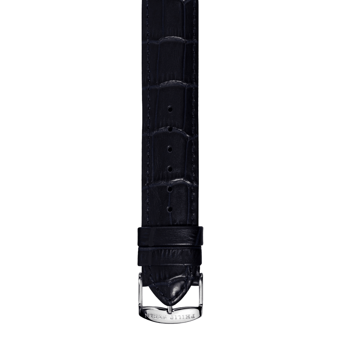 Black Calf Stitch Alligator Print Strap - Model 3-CSTAB - Philip Stein Strap