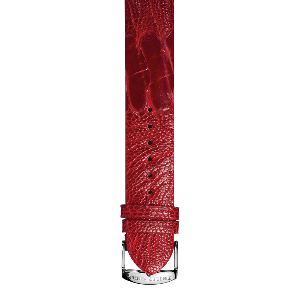 Blood Orange Ostrich Strap - Model 2-OBLOR - Philip Stein Strap