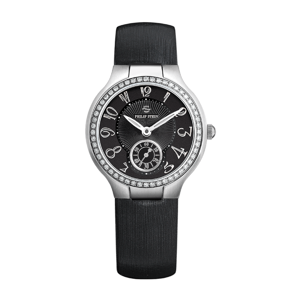 Classic Diamond Round Small - Model 41D-FB-IB - Philip Stein Watch