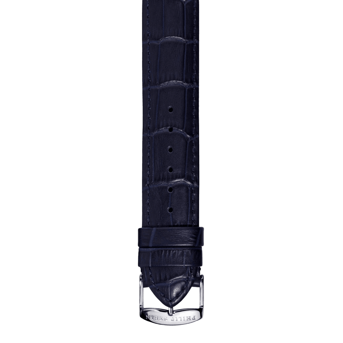 Navy Calf Stitch Alligator Print Strap - Model 3-CSTAN - Philip Stein Strap