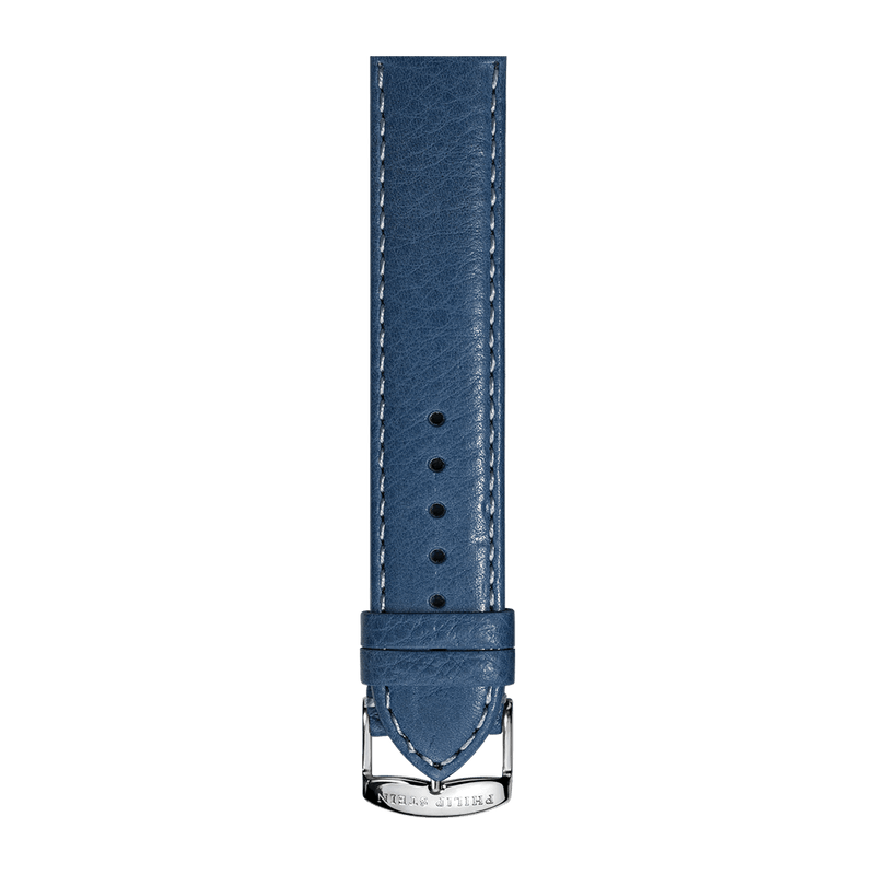 Navy Stitch Leather Strap - Model 2-CSTN - Philip Stein Strap