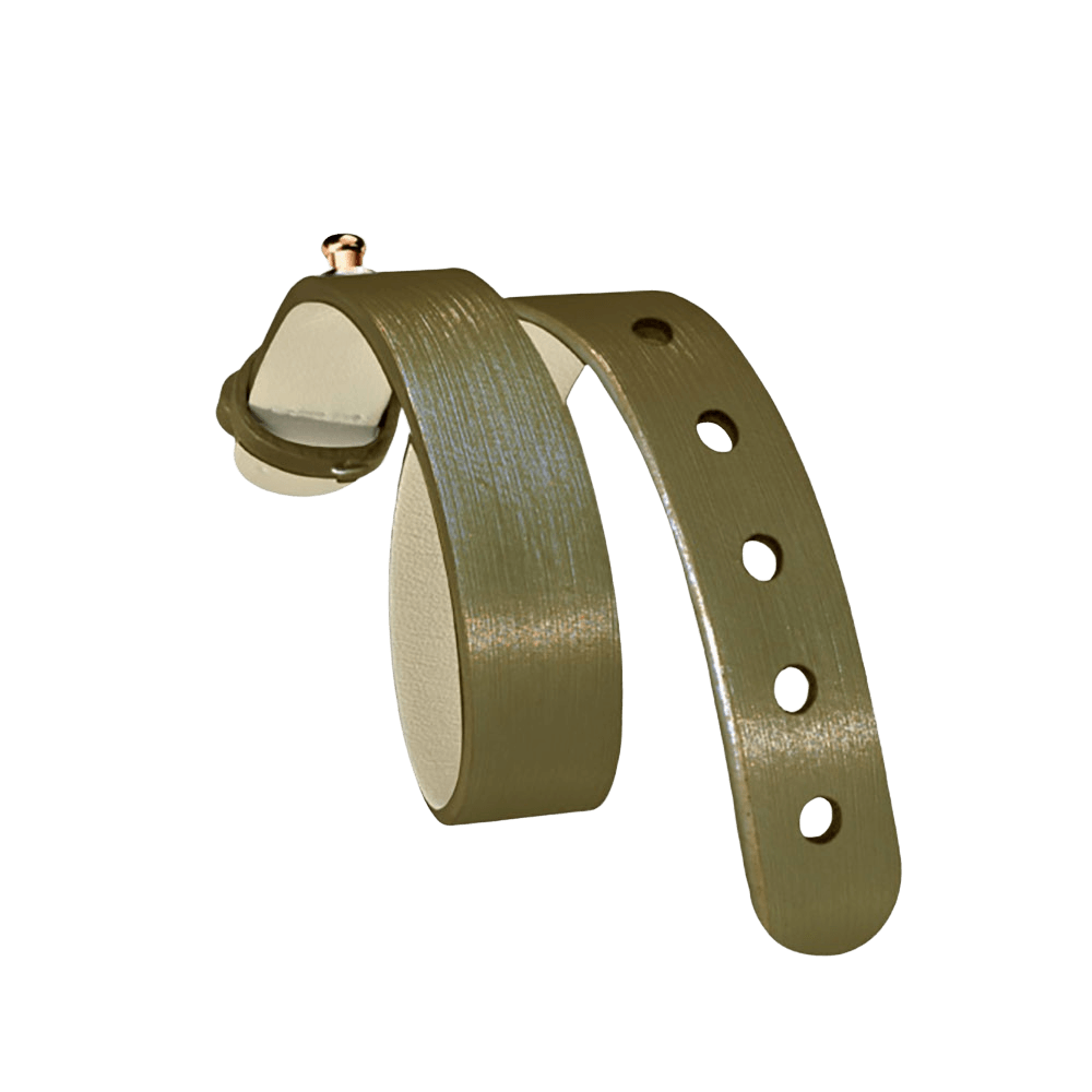 Olive Silk Calf Strap - For Rose Gold Icon - Model 10S-IOLRG - Philip Stein Strap