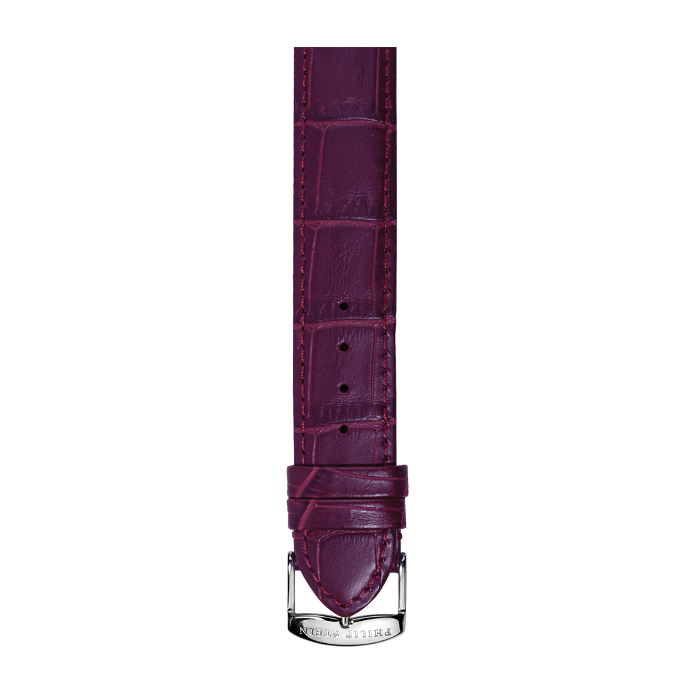 Purple Calf Stitch Alligator Print Strap - Model 1-CSTAPR - Philip Stein Strap
