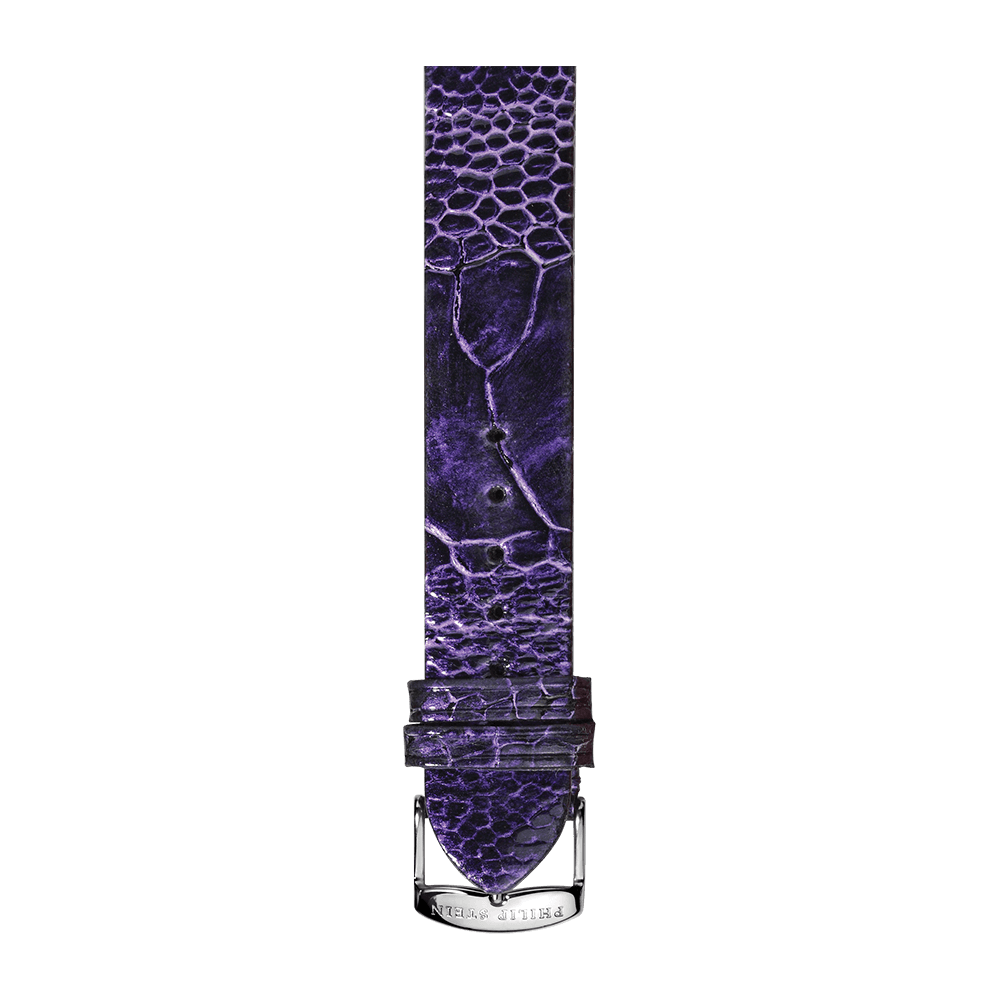 Purple Metallic Ostrich Strap - Model 2-OPRM - Philip Stein Strap