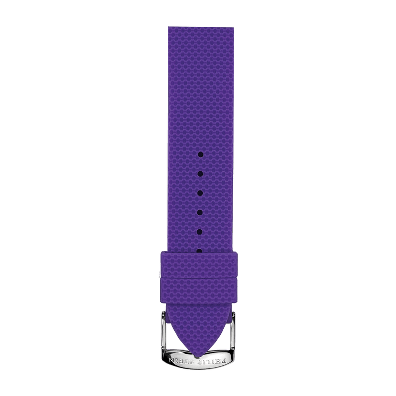 Purple Rubber Silicone Texture Strap - Model 3-RTPR - Philip Stein Strap