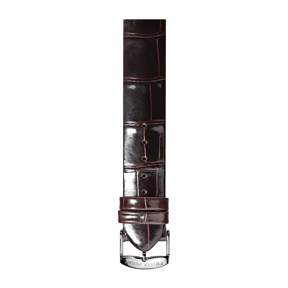 Shiny Chocolate Alligator Strap - Model 4-ACHS - Philip Stein Strap