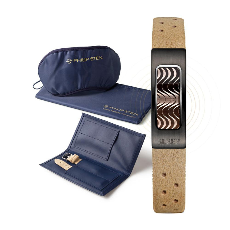 Slim Sleep Bracelet Kit Black-Plated Case Model - SLPWB-BR - Philip Stein Sleep Bracelet