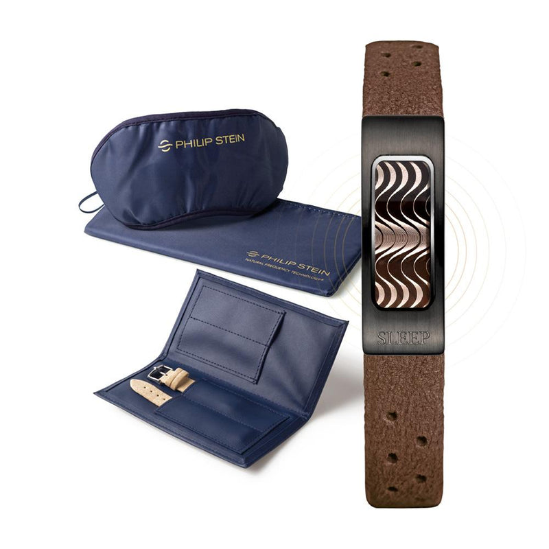 Slim Sleep Bracelet Kit Black-Plated Case Model - SLPWB-BR - Philip Stein Sleep Bracelet
